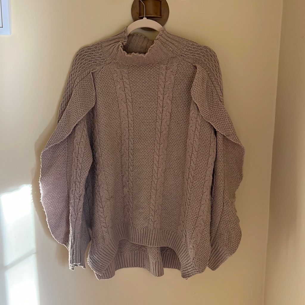 Oversized Tan Sweater